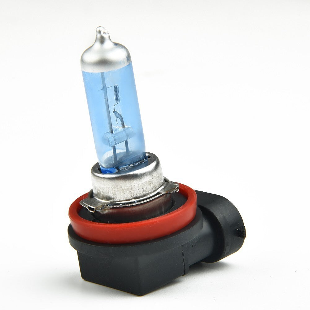 2x H11 12V 55W Xenon Halogen Bulbs for Car Headlights, Extra Bright White