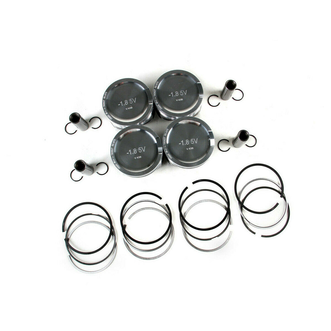 4pcs Pistons  Rings for 1.8T for Audi A3 A4 for VW EOS AWW AWP AUG AWM 06b107065n