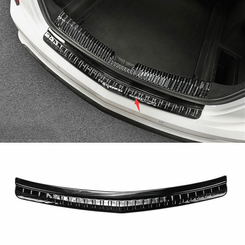 Fit for Cadillac CT5 2020-24 Black Outer Rear Bumper Protector Sill Plate Trim
