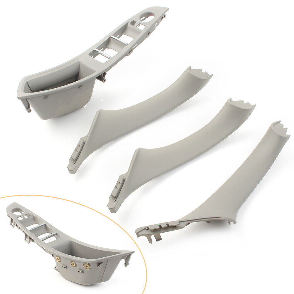 Inner Window Switch Armrest Panel Door Handle Kit Fits for BMW 5 Series F10 F11 RHD