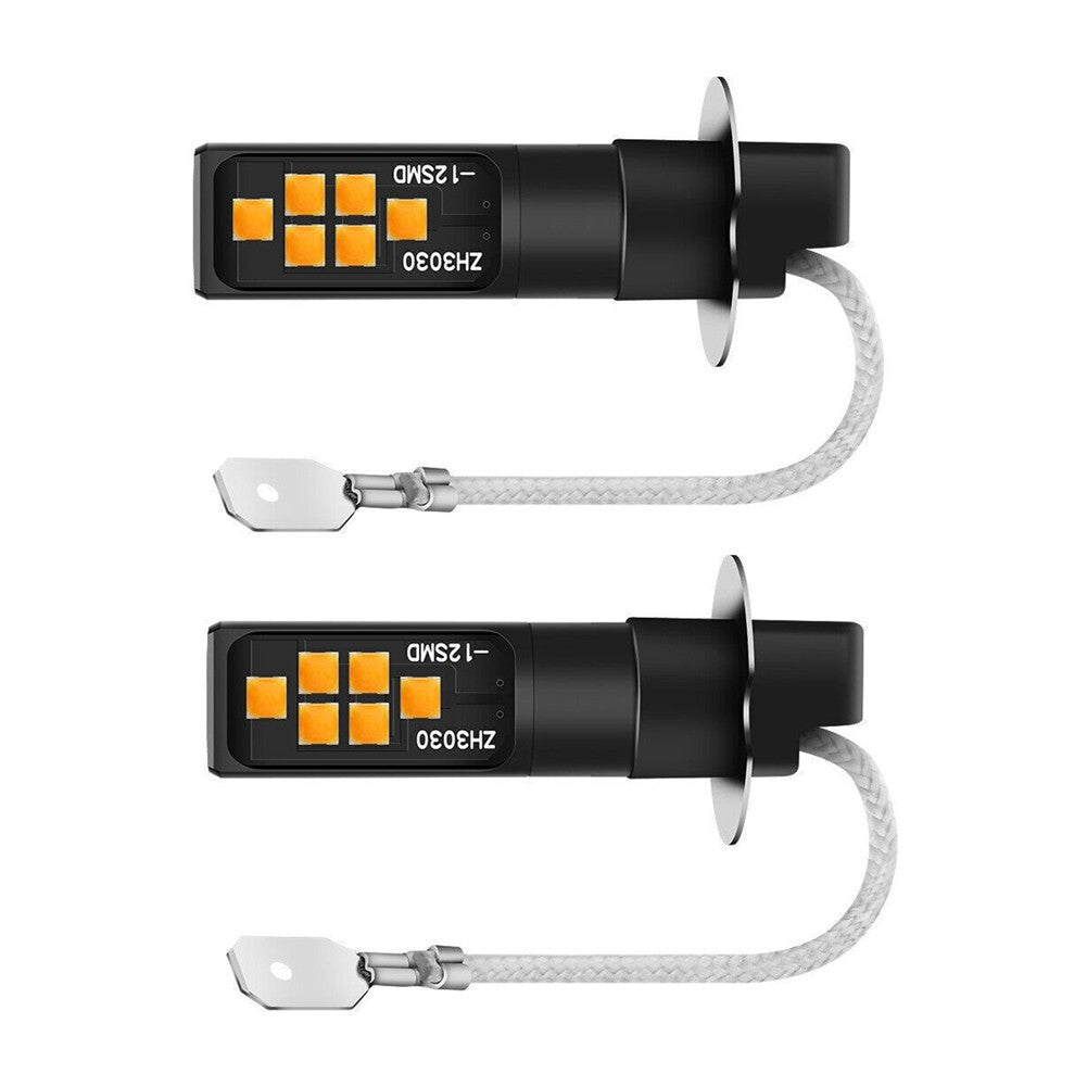 Parts Accessories Led Fog Light Bulb 12 3030 Chips 2PCS/2PACK DC/AC 12V