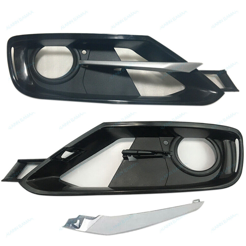 4pcs Front Bumper Fog Driving Light Grille Trim Fit for BMW 3 F30 F35 2013-2015