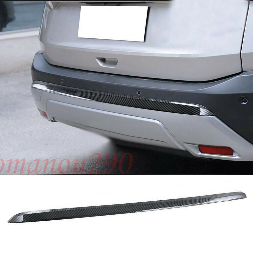 for Nissan Rogue 2021-2023 Carbon Fiber Rear Bumper Lower Protector Cover Trim