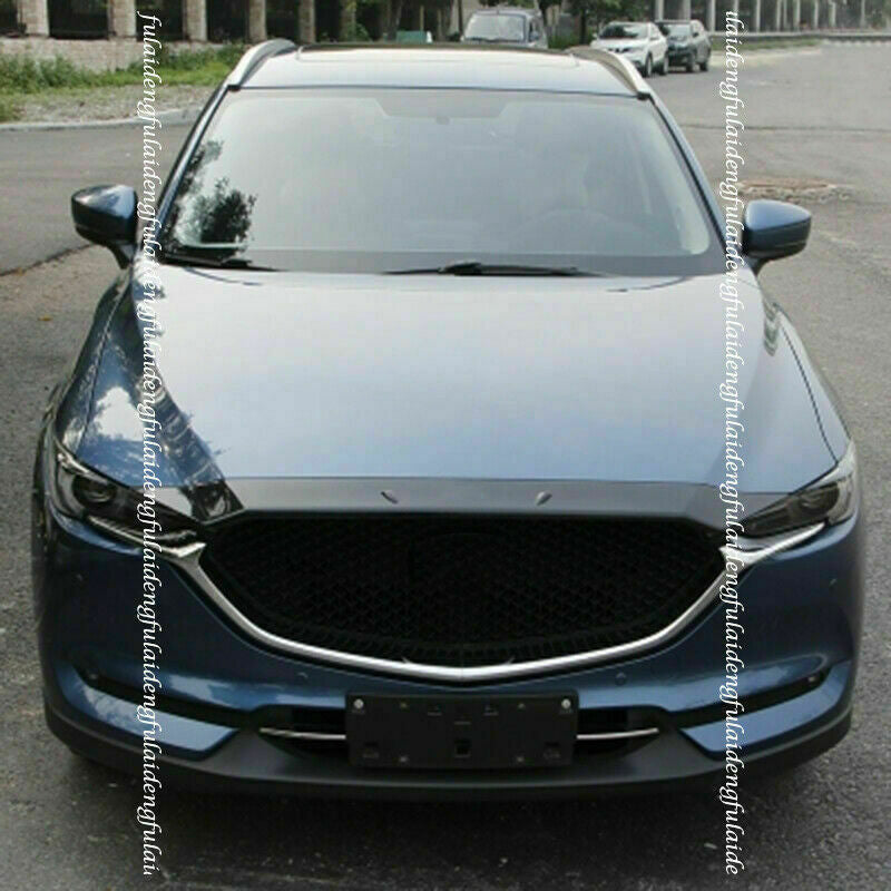 for Mazda CX-5 2017-21 Carbon Fiber Front Engine Hood Grille Bonnet Strip Cover
