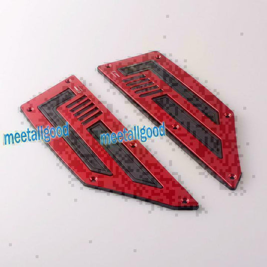 Front Footrest Footpeg Foot Peg Fit for Yamaha T-MAX 530 Motorcycle Red