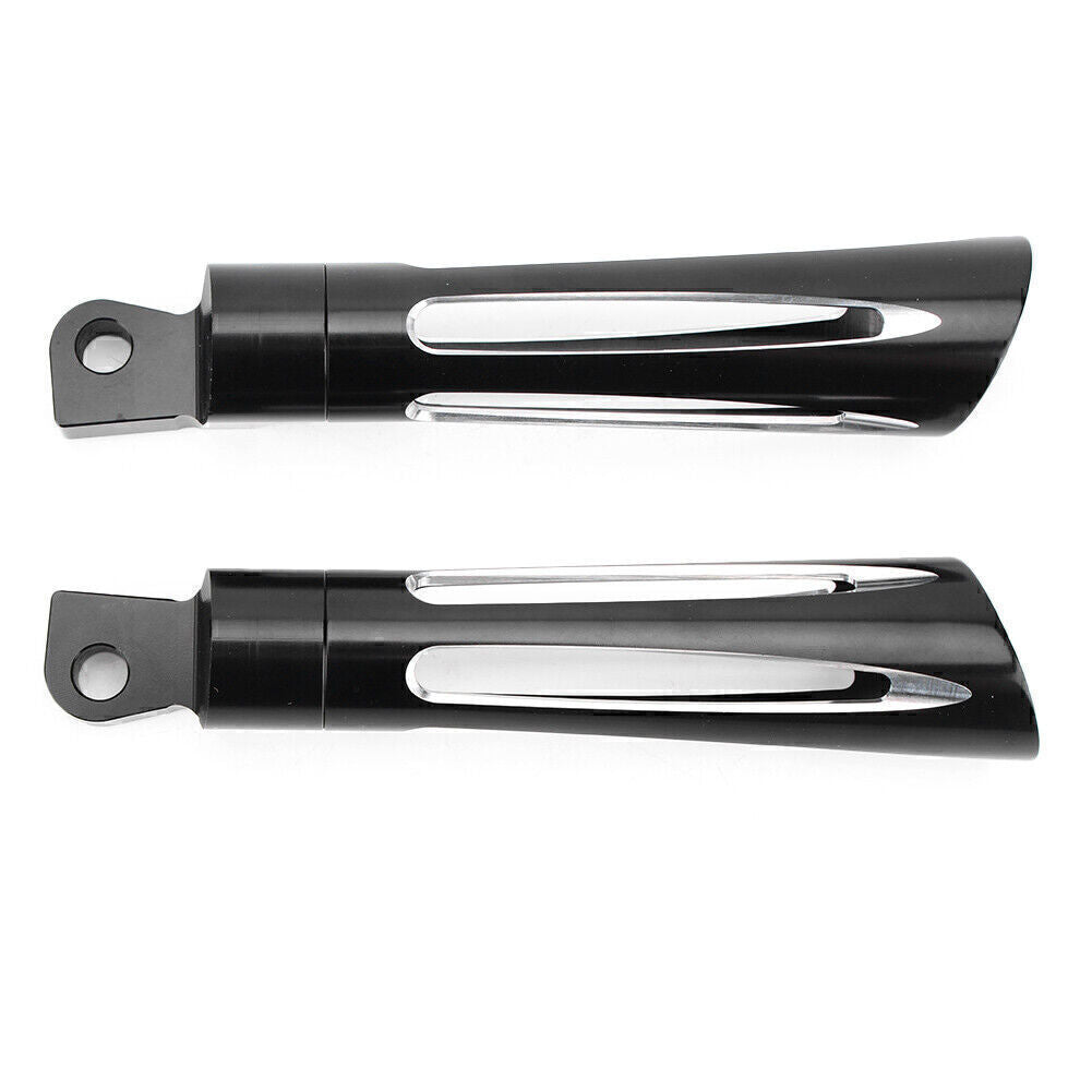 Fit for Harley Dyna FSX FXSB Sportster XL1200 XG500 750 CNC Footpegs Black Aluminum