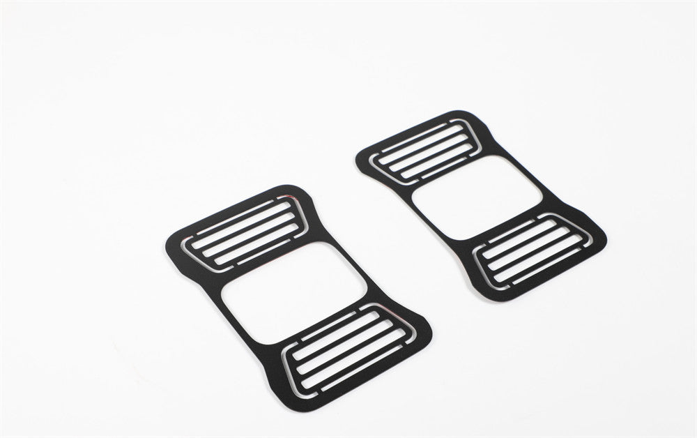 Rear Taillight LED Lamp Cover Guards Trim for Jeep Gladiator JT 2020+Alloy Black