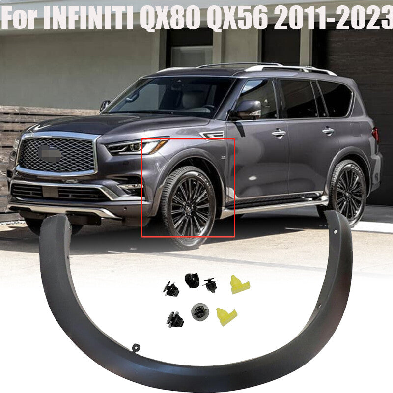 Fender Flares Trim Front Driver Side for INFINITI QX80 QX56 2011-2023