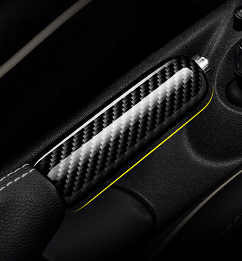 Real Carbon Fiber Car Handle Hand Brake Cover Trim for Mini Cooper R50R53 01-06