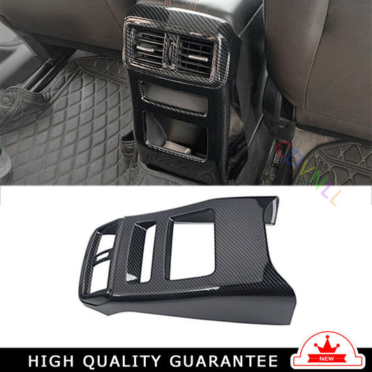 Rear Air Outlet Vent Frame Trim Fit for Nissan Rogue Sport 17-2021 Carbon Fiber