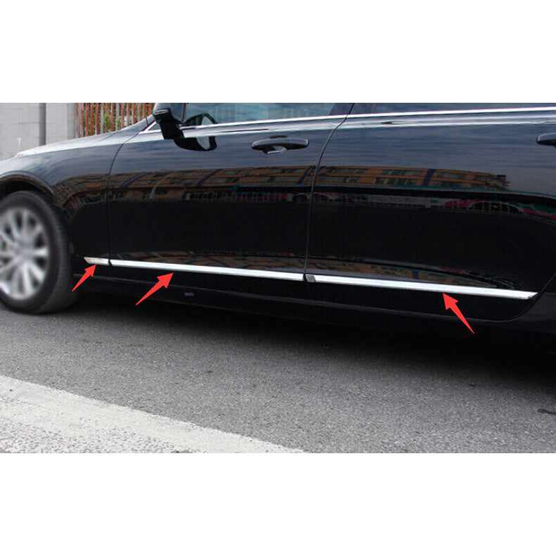 for Volvo S90 2017-2022 Chrome Side Door Body Guard Molding Cover Trim Garnish