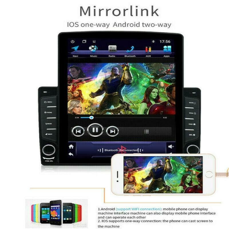Android 8.1 2+32GB 10.1 1DIN Quad Core Car Stereo Radio GPS Nav Player w/Camera