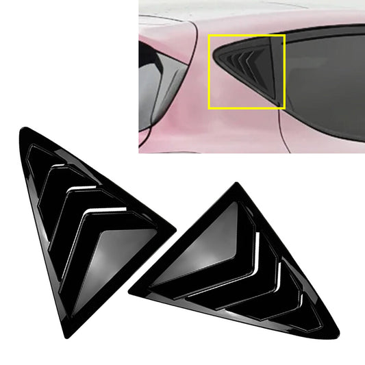 Rear Window Louver Shutter Cover Trim for Ford Fiesta MK8 2018-2024