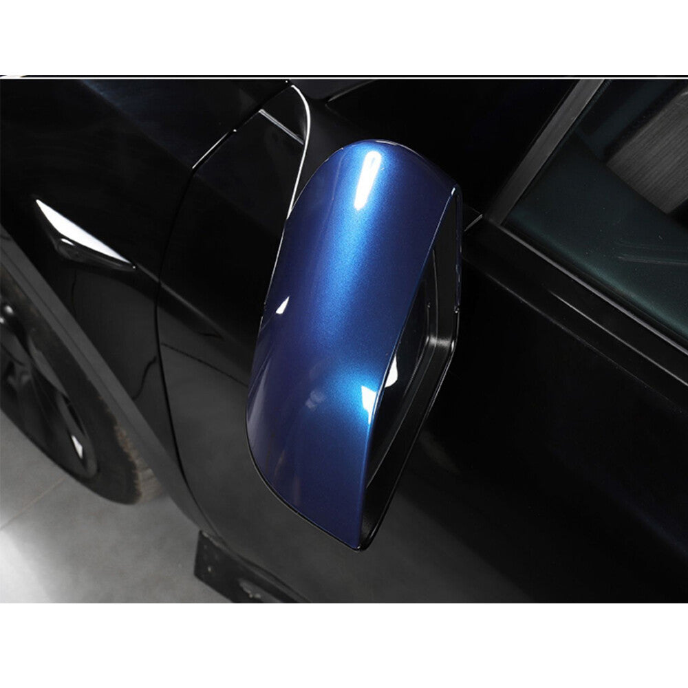 for Tesla Model 3 2017-2022 Pair Exterior Rearview Mirror Replacement Caps Blue