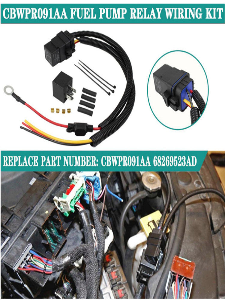 Fuel Pump Relay Wiring Kit 68269523AD For 2011-13 for Jeep for Dodge for Chrysler for Ram 1500