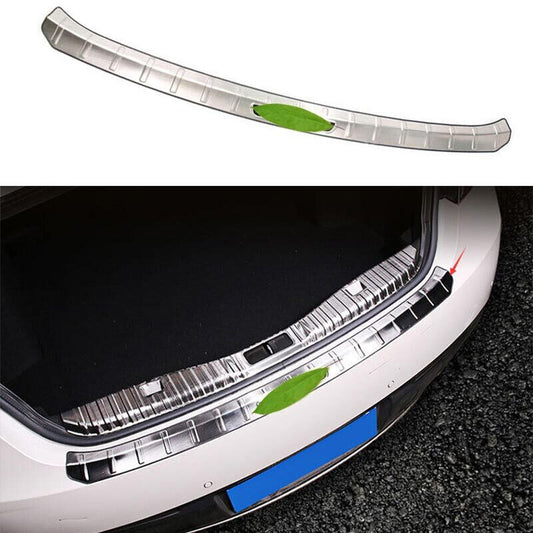 Fit for Lincoln MKZ 13-20 Silver Steel 1PCS Rear Bumper Sill Plate Protector