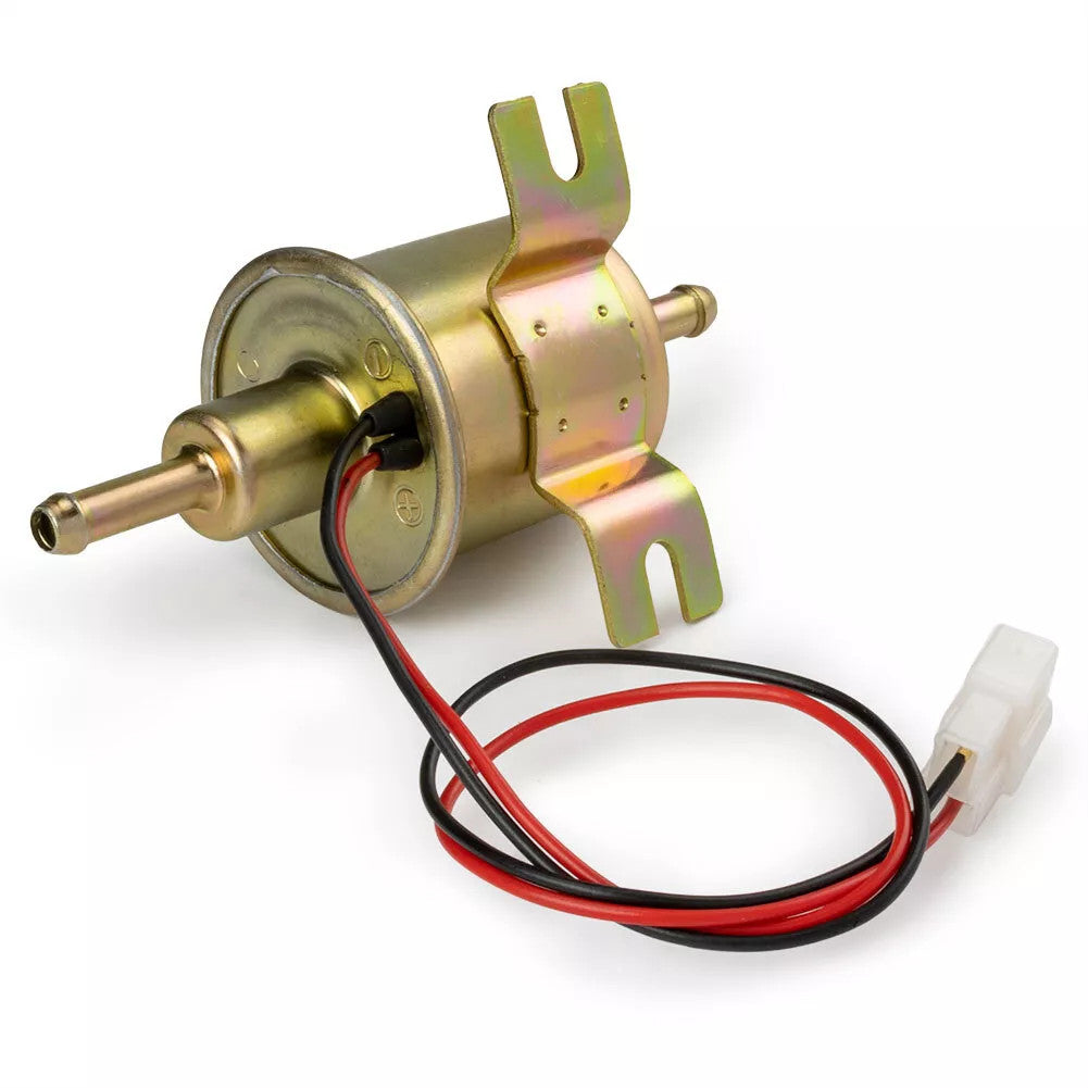 12V Universal Electric Fuel Pump 4-7PSI Inline Low Pressure Gas Diesel HEP-02A