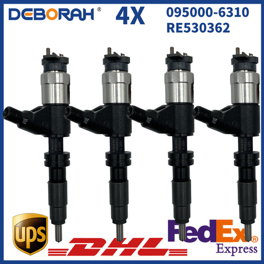 4X Common Rail Injector 095000-6310 RE530362 4045T 6068T S350 210G