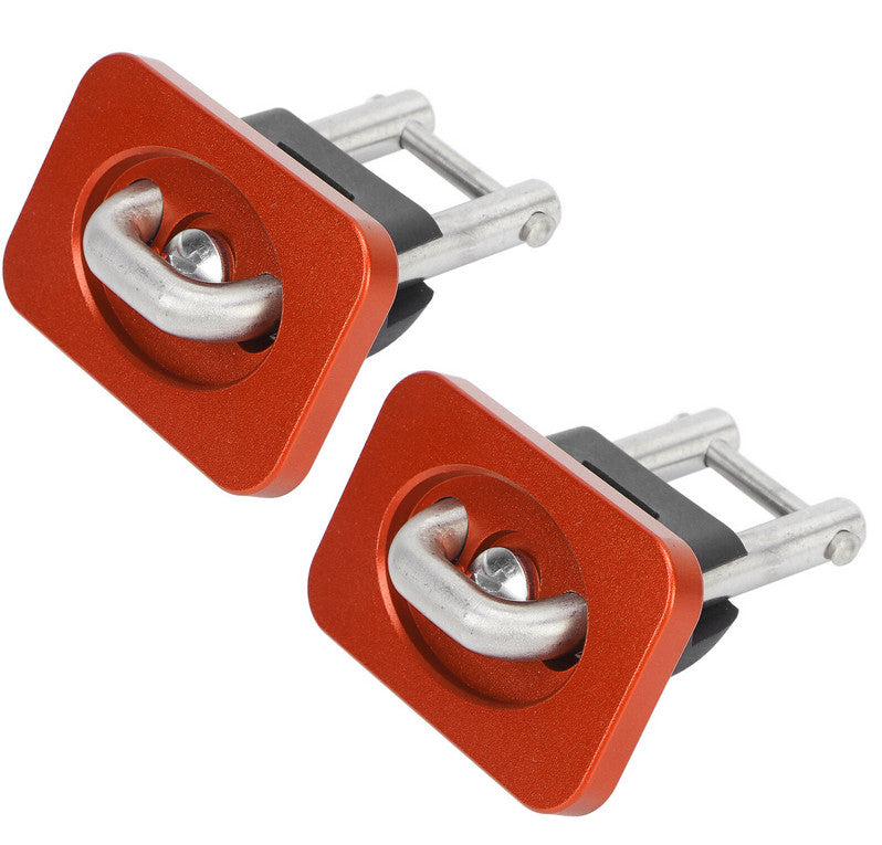 2pcs Inner-Bed Retractable Truck Bed Tie-Down 35° Anchors Aluminum for Chevy / for GMC