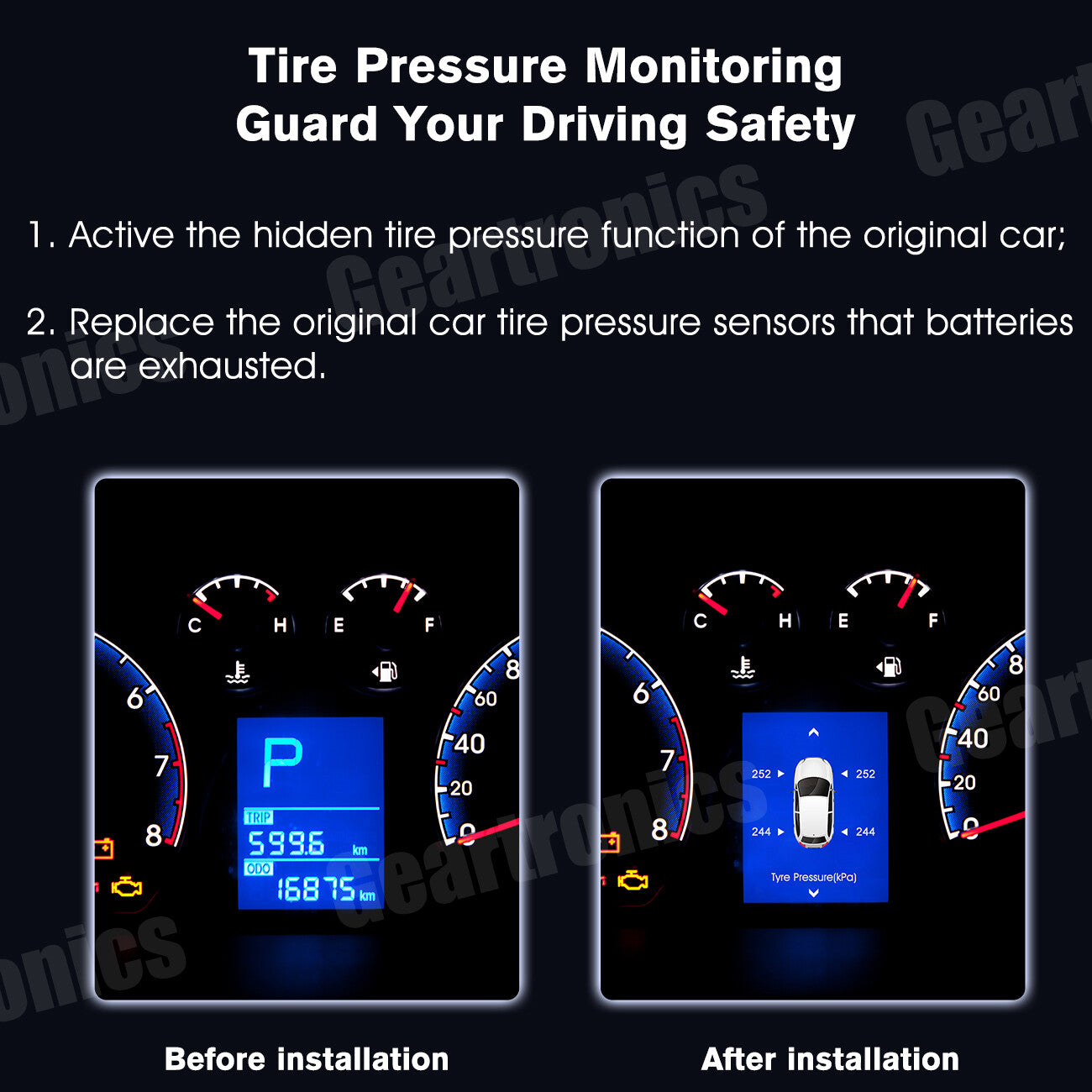 4. Tire Pressure Sensor (TPMS) Equipment Manufacturer DV6T-1A180-A for Ford Escape Expedition Explorer