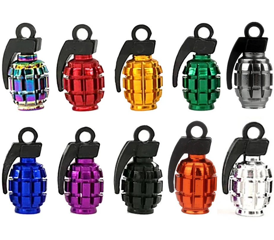 4-piece car tire valve cover rod air dust cover, premium metal, red and white, suitable for Volvo .