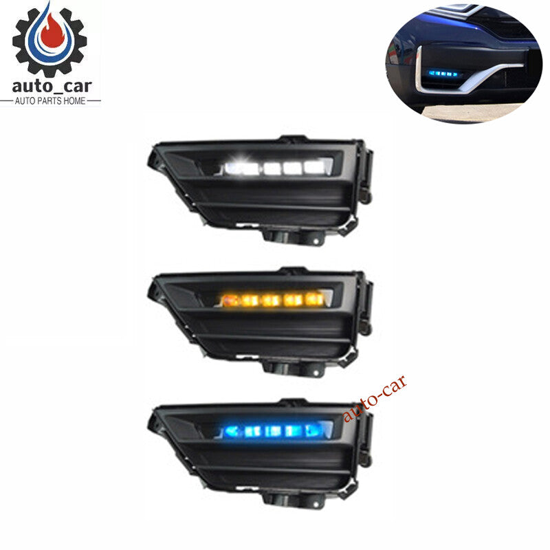 Suitable for Honda CR-V 2020/2021 DRL LED daytime running lights and fog lights.