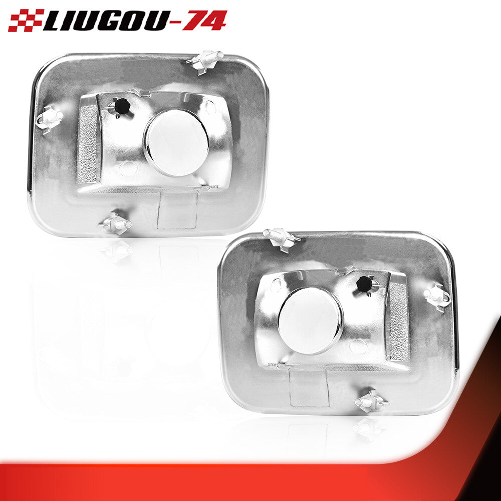 2-piece front parking signal light set suitable for 03-08 H2 for Hummer and 05-08 H2 SUT clear/chrome.