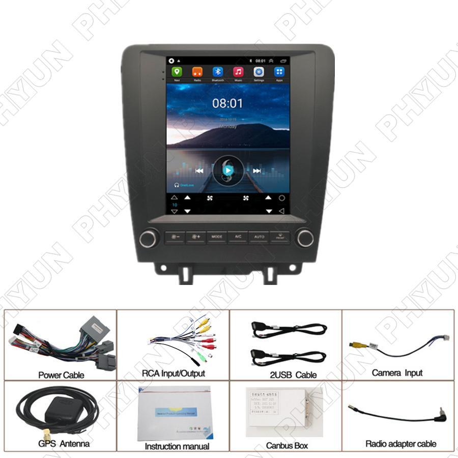 9.7 Vertical Stereo Radio GPS WIFI Carplay Nav Head Unit for Ford for Mustang 10-14