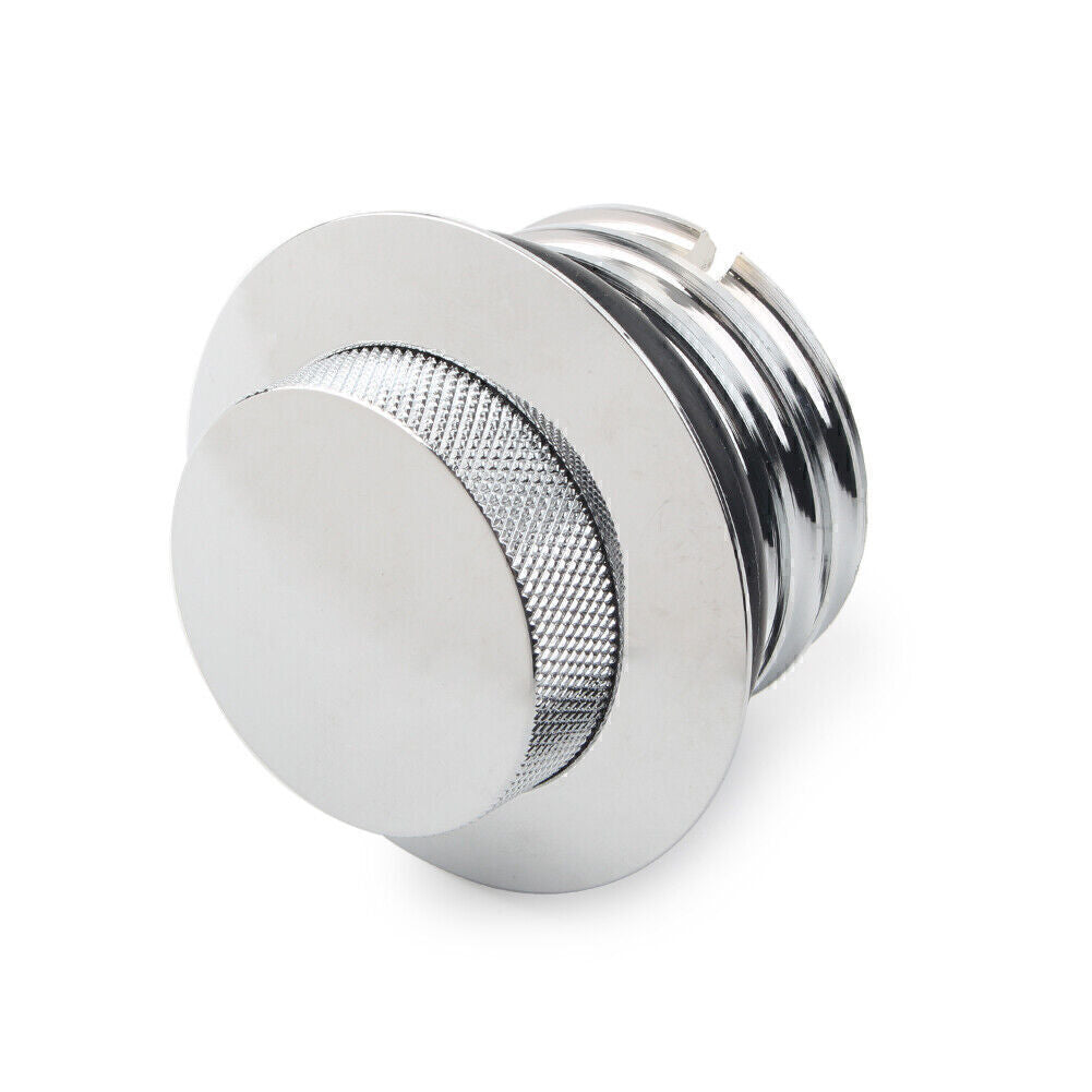 1X Chrome Flush Pop Up Reservoir Gas Cap Vented Fuel Tank Screw for Harley