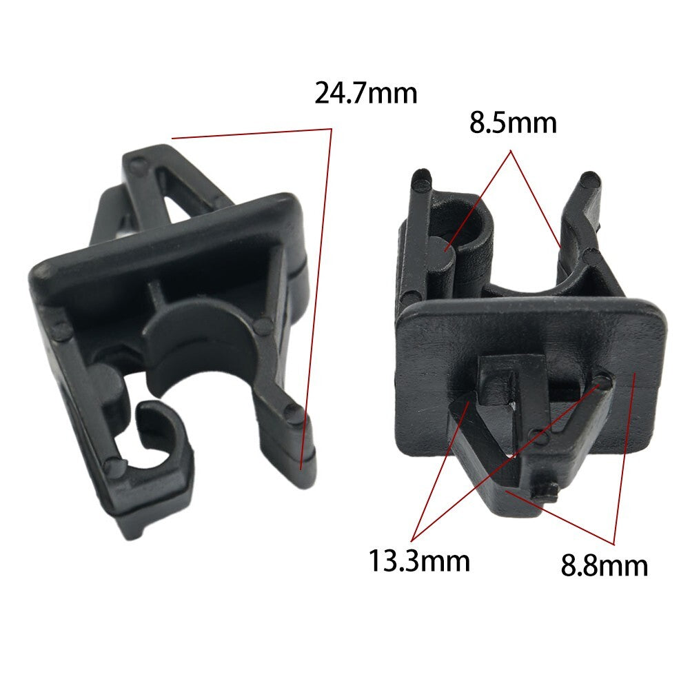 Plastic Clips Black Car Holder Clips Hood Prop Rod Useful