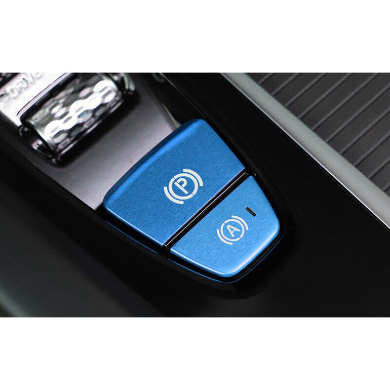 for Volvo S90 2017-2022 Blue Console Gear Shift Box Button Switch Cover Trim 3x