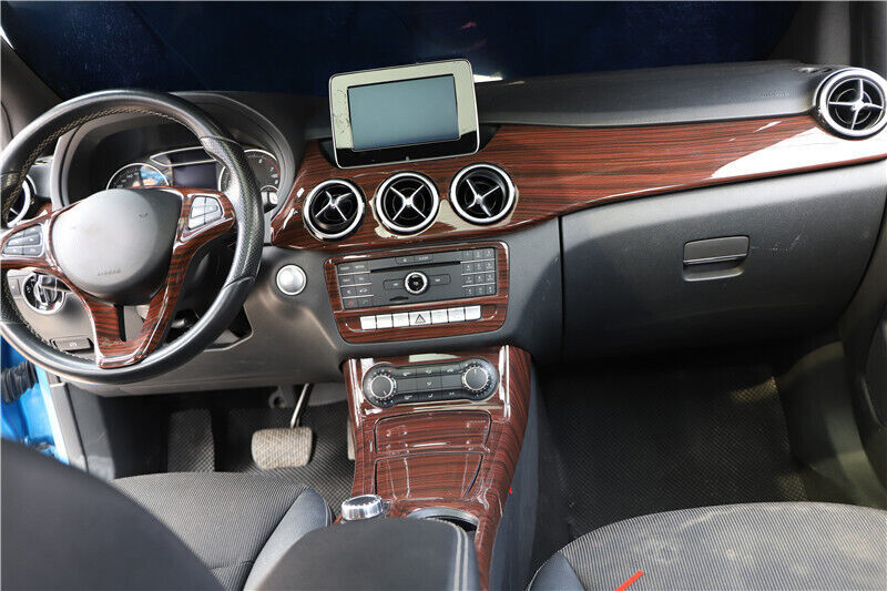 Console CD Switch Control Panel Trim for Mercedes-Benz B-Class 12-2019 Red Wood