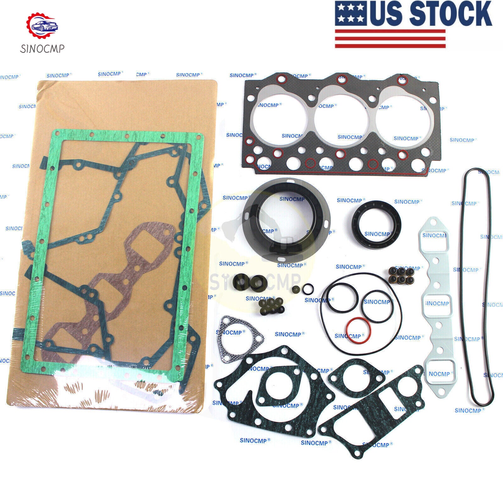 Engine Full Gasket Kit 3D95S-W-1 3D95S-W For Komatsu PC50UU-1 PC40-6 Excavators
