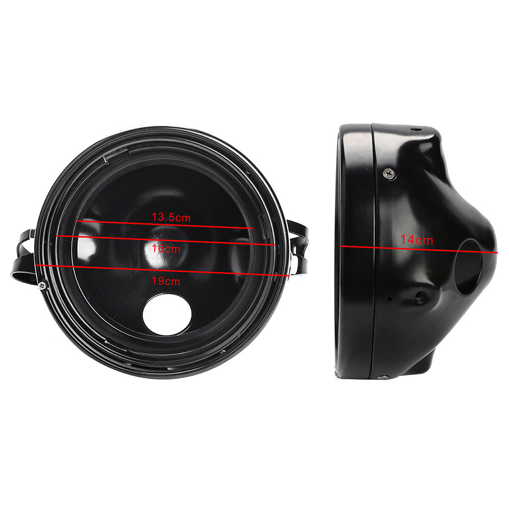 Universal 7 LED headlight mounting bucket with bracket for Harley-Davidson motorcycles