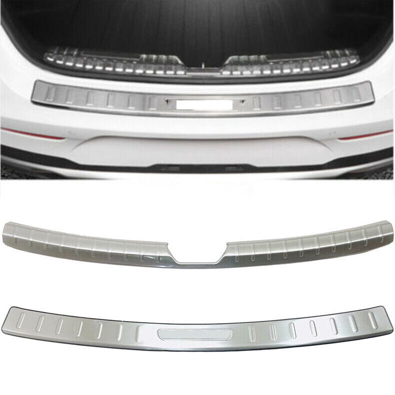 for Kia K5 2021-23 Silver Steel Rear Bumper Protector Sill Plate Guard Cover 2Pc