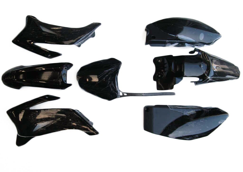 Black Plastics Fender Kit + Fuel Tank + for Seat for Yamaha TTR110 TTR 110 Pit Bike