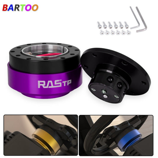 Universal 6 Bolt Car Steering Wheel Ball Quick Release Hub Adapter Snap Off Kit