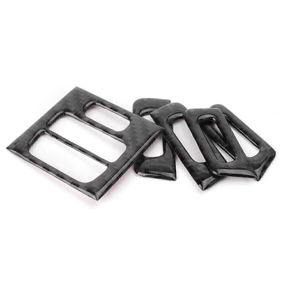 Fit for BMW E90 E92 E93 2005-2012 10 Carbon Fiber Air Conditioner Outlet Trim Cover