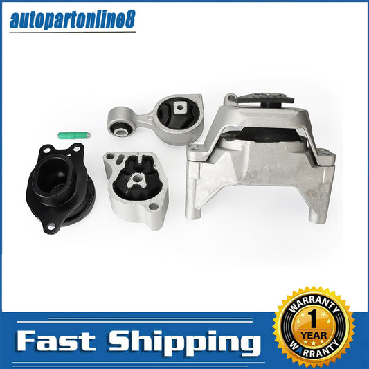 4-piece engine motor mounting kit, engine side mounting, suitable for Nissan Altima 2.5L 2007-2012