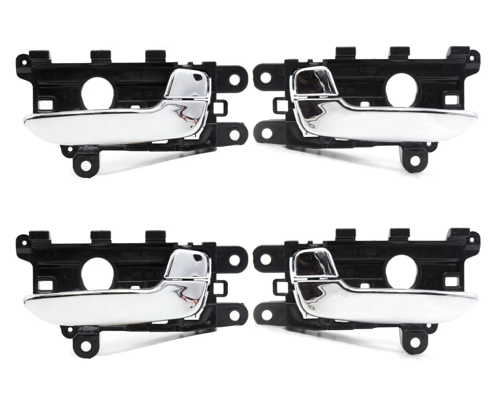 for Kia Forte Forte5 2010-13 Left  Right Interior Door Handles Chrome Set of 4