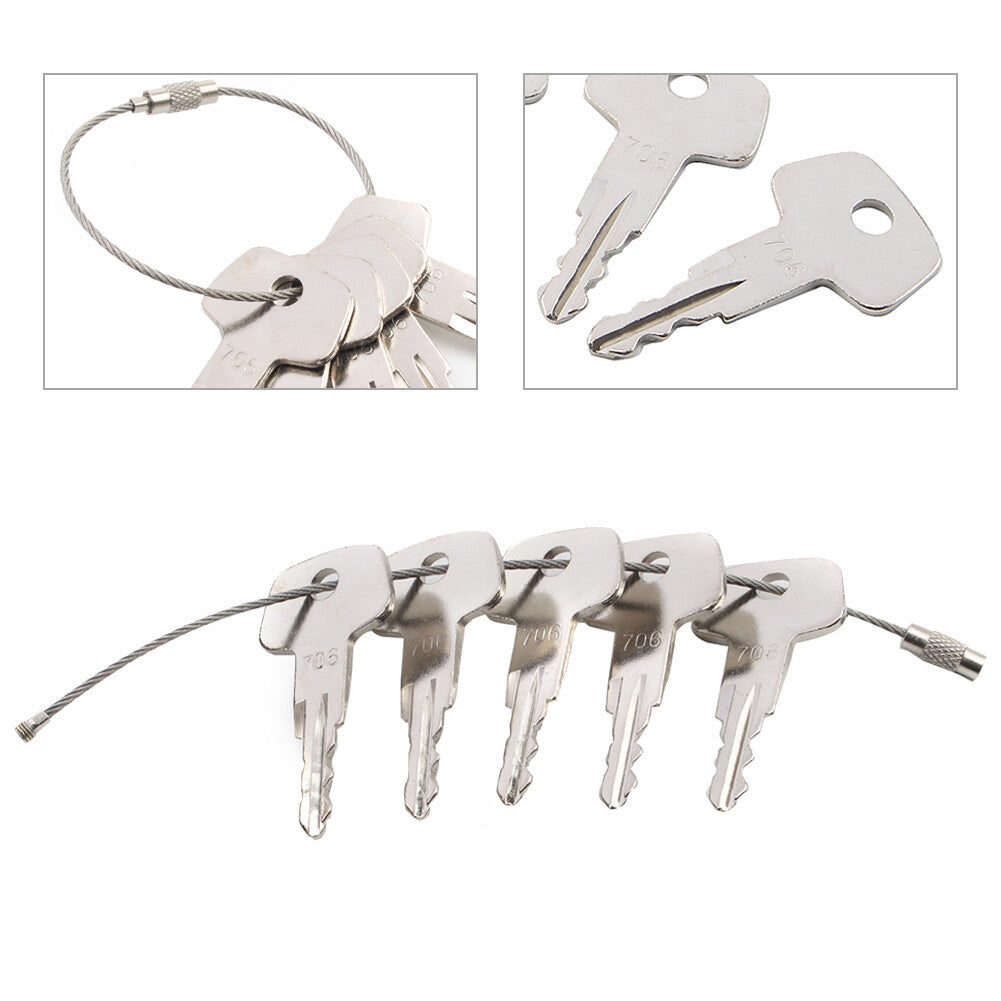 Fuel Cap Keys 5PCS Fits for Heavy Equipment Fuel Cap Model J2 706
