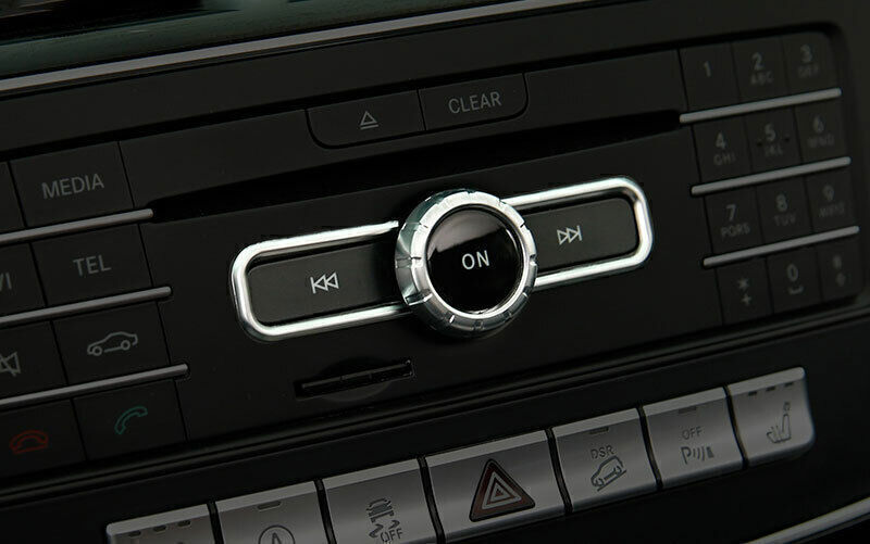 for Benz GLE GLS 16-19 Silver ABS Control Multimedia Button Frame Cover Trim 2P