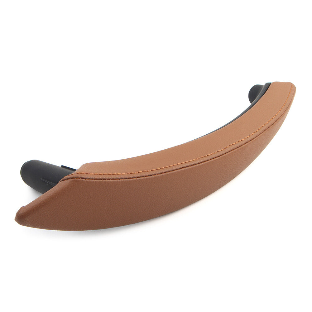 Door Trim Pull Handle Left Side Real Leather for BMW X5 X6 E70 Yellow brown