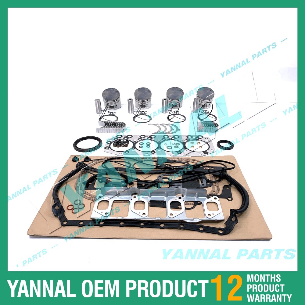 4 Parts for Mitsubishi Piston Kit with Full Washer Bearing Kit for 4M40 Engines