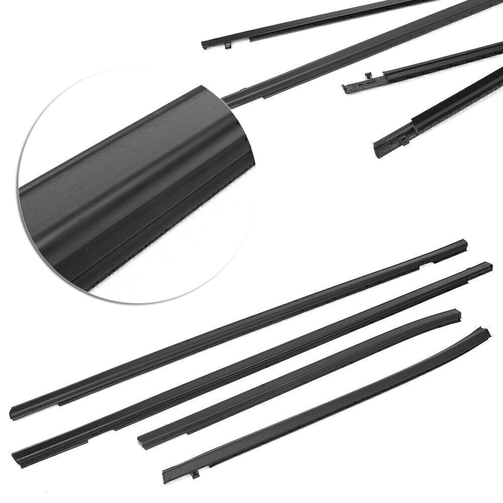 for Honda 2003-2007 Weatherstrip Moulding Seal Belt Outside Window Trim Black