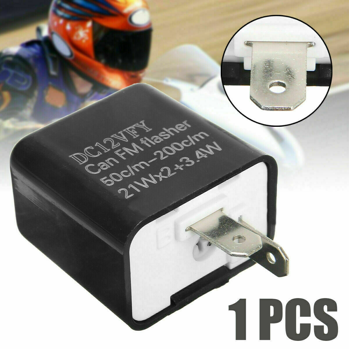 2 Pin LED Adjustable Flasher Relay Turn Signal Indicator fit for Honda Grom 125