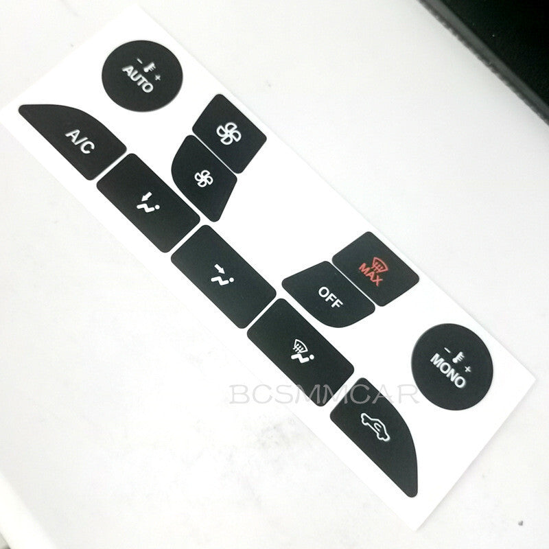 Fit for Ford Focus 1999-2005 Car A/C Button Stickers Decoration Accessories