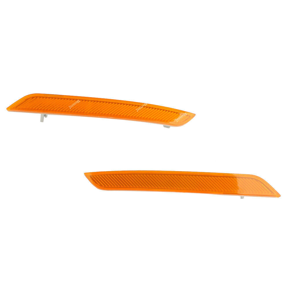 Yellow Pair Front Bumper Side Marker Reflector Fit for BMW E71 E72 X6 2007-2014