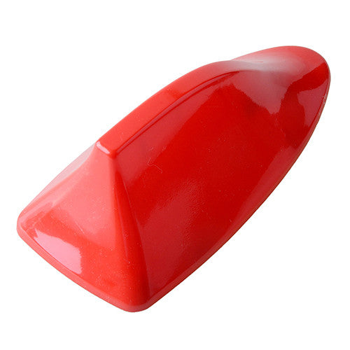 Red Universal Shark Fin Roof Antenna Aerial FM/AM with Radio Signal Decor NEW