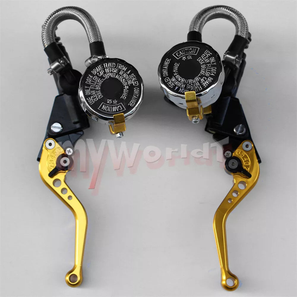 Fit For 7/8 22mm Motorcycle Hydraulic Brake Clutch Lever Set